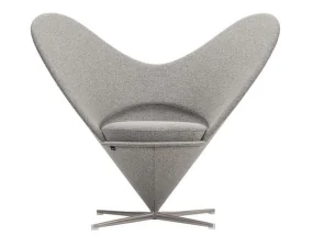 Křeslo Heart Cone Chair, Cento salt and pepper
