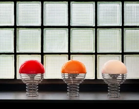 Přenosná lampa Wire 18, red