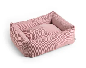 Psí pelíšek Dogs Bed M, red and white stripe