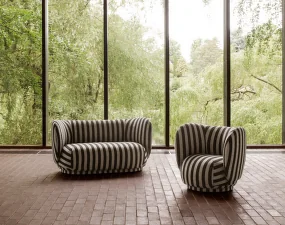 Sofa Rico 2 Louisiana, sand/black