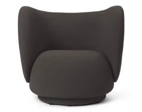Lounge chair Rico, Grain chocolate