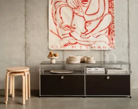 Komoda pod TV USM Haller O2, graphite black
