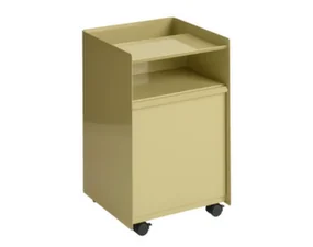 Stolek Folded Trolley Low Drawer, dark beige green