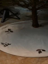 Podložka pod vánoční stromeček Oak Round, natural