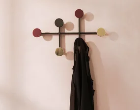 Věšák Afteroom, black / brass