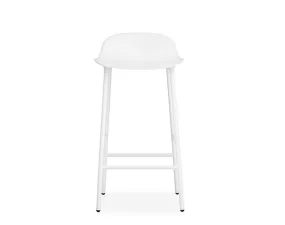 Barová židle Form 65 cm, white/steel