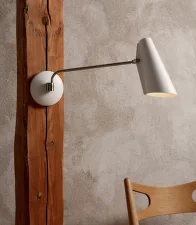 Nástěnná lampa Birdy Long, black