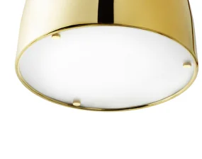 Nástěnná lampa Grant 111 cm, brass