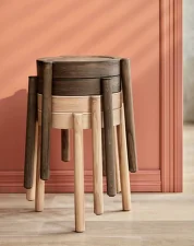 Stolička Pal, smoked oak