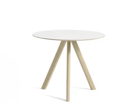 Stůl Copenhague CPH 20 Ø90, oak/white laminate