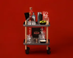 Servírovací stolek Block Table, dark grey