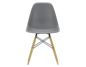Židle Eames DSW, granite grey seat / ash base