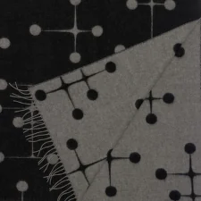 Vlněná deka Eames, black