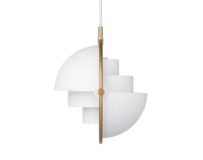 Závěsná lampa Multi-Lite Small, white/brass