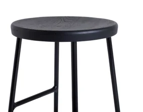 Barová stolička Cornet Low, Powder Coated Steel Soft Black / Soft Black