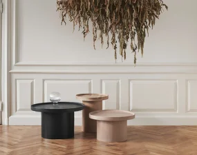 Konferenční stolek Plateau Large, black lacquered oak