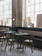 Stolek Linear Steel Café Table 70x70, dark green