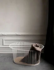 Koš Ribbon, ivory