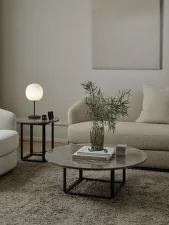 Stolní lampa Lantern Table Lamp, Small, Frosted White Opal Glass