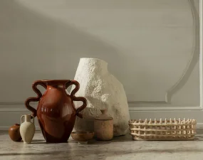Váza Verso Table, terracotta