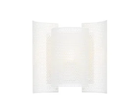Nástěnná lampa Butterfly perforated, white