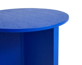 Stolek Slit Wood high, vivid blue