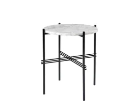 Stolek TS Ø 40, white carrara marble