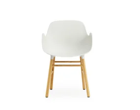 Židle Form s područkami, white/oak