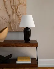 Stolní lampa Torso 57, black/off white