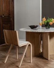Židle Ready s polstrováním, natural oak/Hallingdal 200