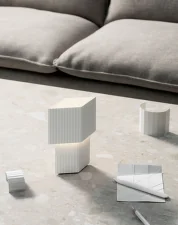 Přenosná stolní lampa Romb Mini, cotton