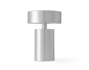 Přenosná lampa Column, brushed aluminium