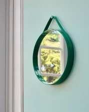 Zrcadlo Strap Mirror 50cm, green