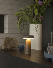 Přenosná lampa Ease, taupe