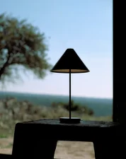Přenosná stolní lampa Brolly, black