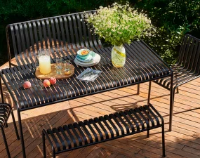 Zahradní lavice Palissade Dining Bench bez područek, anthracite
