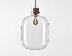 Závěsné svítidlo Awa Large PC1130, clear / walnut