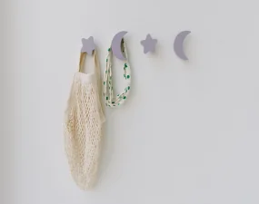 Dětské věšáky Stars & Moons, lilac