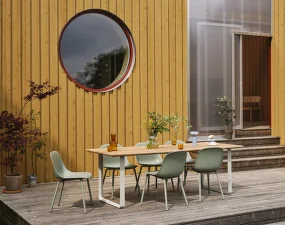 Zahradní židle Fiber Outdoor Side Chair, dusty green