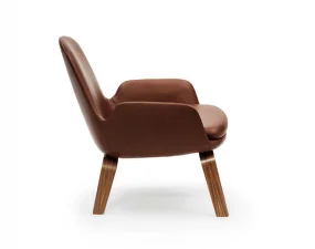 Křeslo Era Lounge, Walnut Ultra Leather, nízké