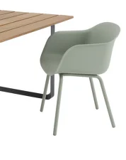 Zahradní židle Fiber Outdoor Armchair, dusty green