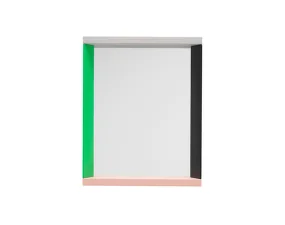 Zrcadlo Colour Frame Small, green/pink