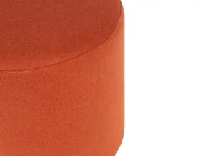 Pouf Folk Tall, terracotta wool