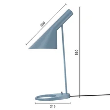 Stolní lampa AJ, dusty blue