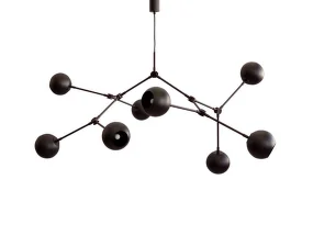 Závěsné svítidlo Drop Globe, burned black (5m)