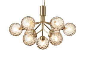 Lustr Apiales 9, brushed brass/optic gold