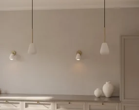 Závěsné svítidlo Anoli Spot, nordic gold/white