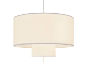 Závěsná lampa Margin Ø90, white canvas