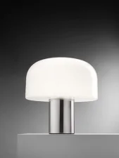 Stolní lampa Bellhop Glass T, bright aluminum
