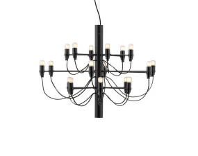 Lustr 2097/18 Frosted Bulbs, matte black